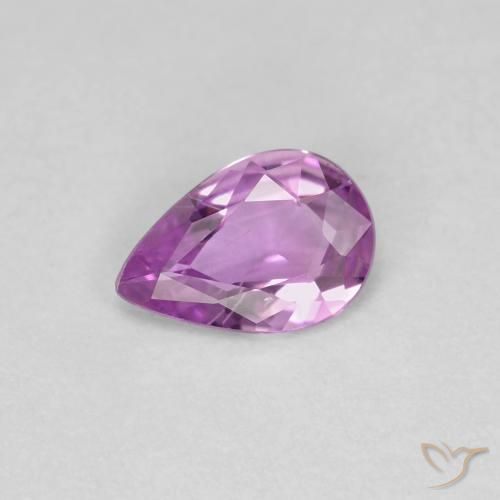 0.48ct Naturel Pourpre moyen Saphir, En forme de poire, VS