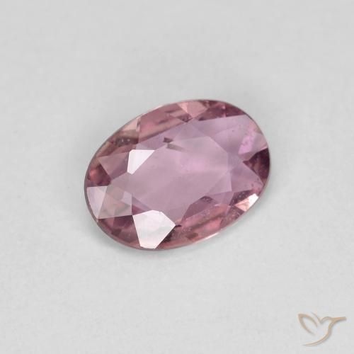 Saphir Rose foncé naturelle ovale, 0.65 ct, VS