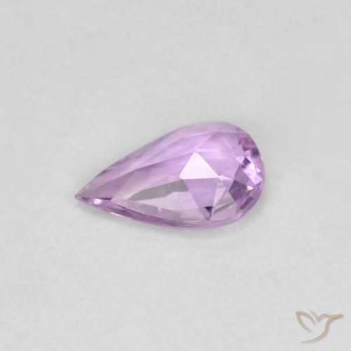 Saphir Lilas naturelle En forme de poire, 0.50 ct, VS