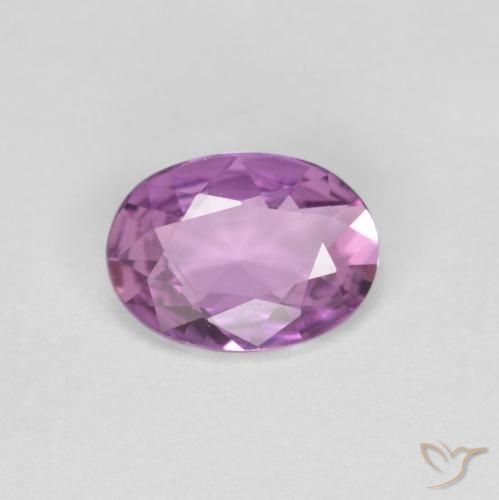 0.70ct Naturel Pourpre violet rosâtre Saphir, ovale, VVS