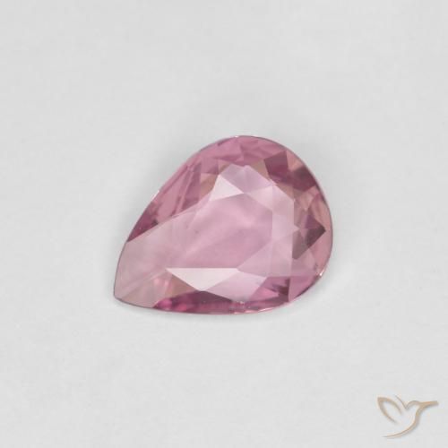 Saphir Lavande profond naturelle En forme de poire, 0.46 ct, VVS