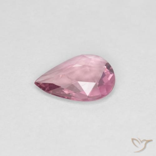 Saphir Lavande profond naturelle En forme de poire, 0.46 ct, VVS