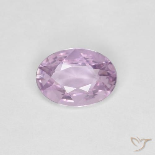 Saphir Pourpre très clair naturelle ovale, 0.58 ct, VVS