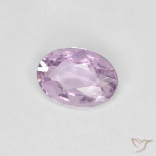 Saphir Pourpre très clair naturelle ovale, 0.58 ct, VVS