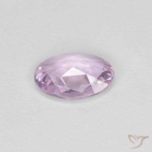 Saphir Pourpre très clair naturelle ovale, 0.58 ct, VVS