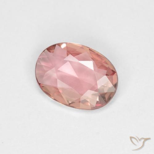 Saphir Rose clair naturelle ovale, 0.61 ct, VVS-VS