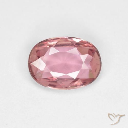 0.83ct Naturel Rose chaud et léger Saphir, ovale, VVS-VS