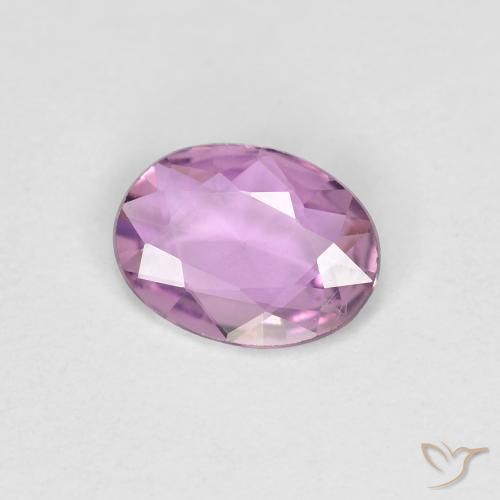 Saphir Pourpre moyen-léger naturelle ovale, 0.51 ct, VVS-VS