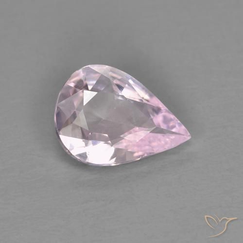Saphir Rose lavande très clair naturelle En forme de poire, 0.51 ct, VVS-VS