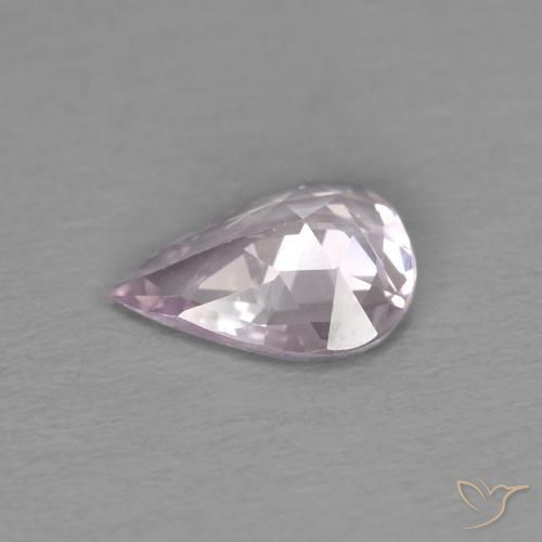 Saphir Rose lavande très clair naturelle En forme de poire, 0.51 ct, VVS-VS