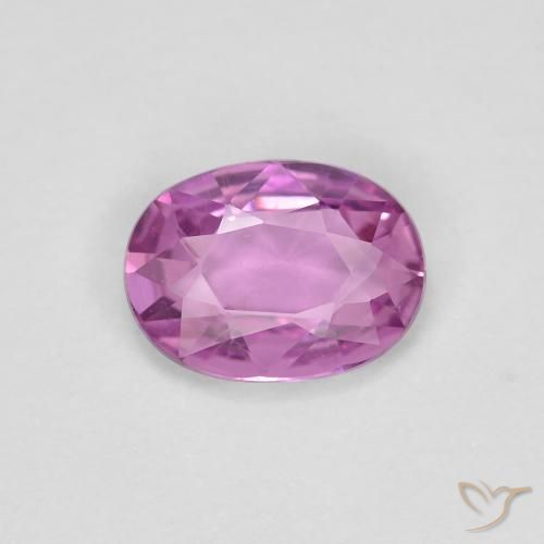 0.71ct Naturel Pourpre rosâtre intense Saphir, ovale, VVS-VS