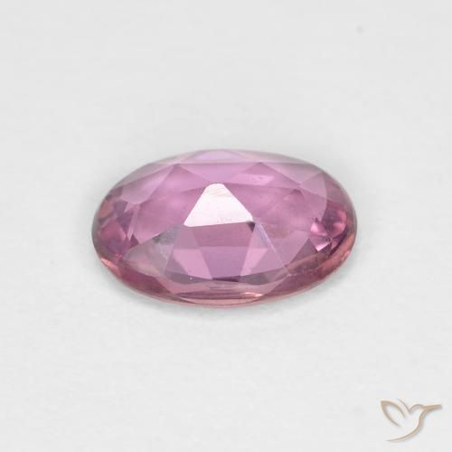 Saphir Magenta léger naturelle ovale, 0.86 ct, VVS-VS