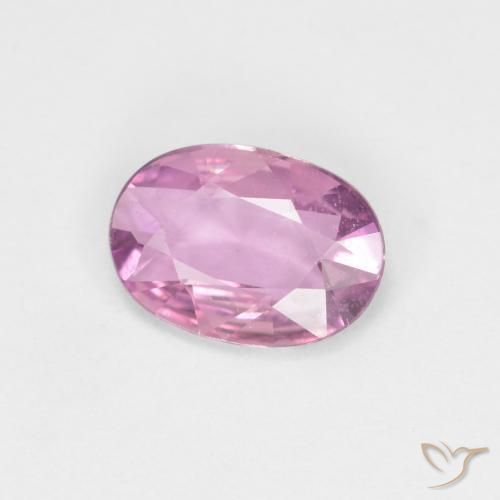 Saphir Pourpre-rose naturelle ovale, 0.63 ct, VS