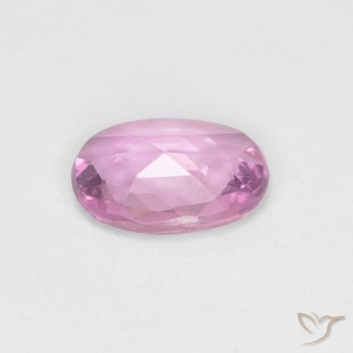 Saphir Pourpre-rose naturelle ovale, 0.63 ct, VS