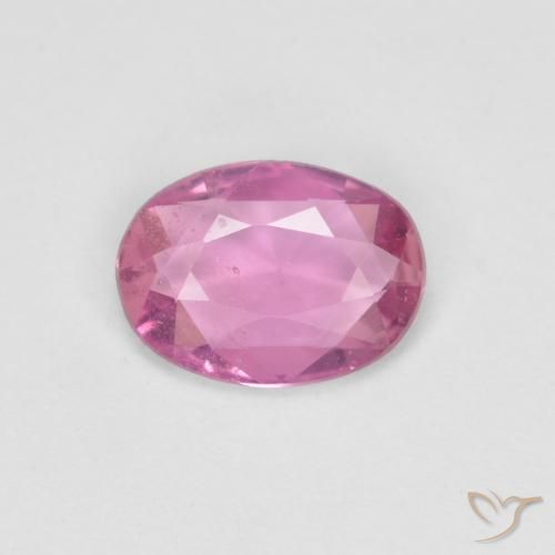 0.64ct Naturel Rose intense Saphir, ovale, VS