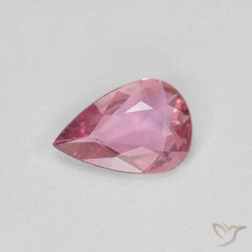 Saphir Rose vif naturelle En forme de poire, 0.48 ct, VS