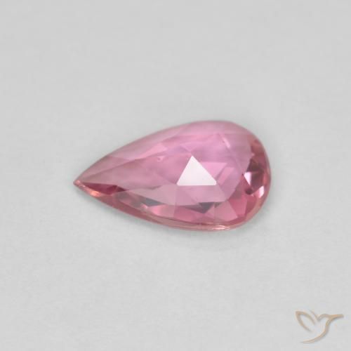 Saphir Rose vif naturelle En forme de poire, 0.48 ct, VS