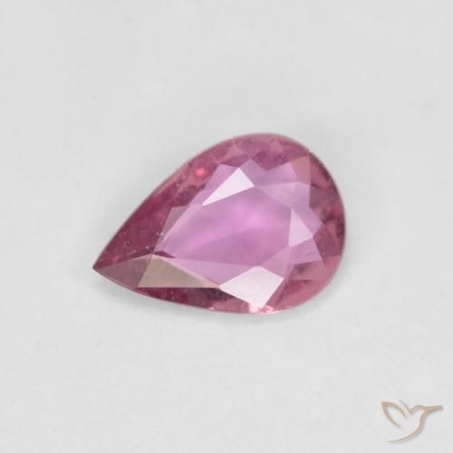 0.53ct Naturel Rose moyen Saphir, En forme de poire, VS