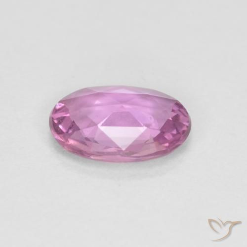 Saphir Violet clair naturelle ovale, 0.71 ct, VS