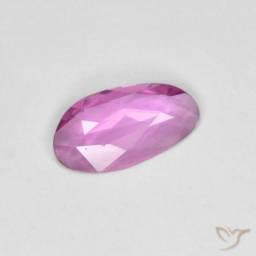 Saphir Violet Rosâtre naturelle Fantaisie, 0.69 ct, VVS