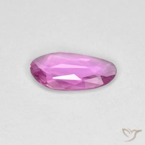 Saphir Violet Rosâtre naturelle Fantaisie, 0.69 ct, VVS