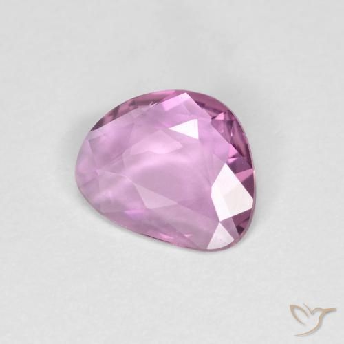 Saphir Violet Rosâtre naturelle Fantaisie, 0.76 ct, VVS