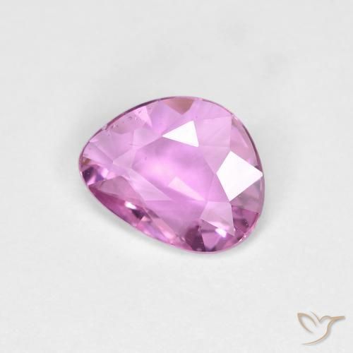 Saphir Violet Rosâtre naturelle Fantaisie, 0.66 ct, VS