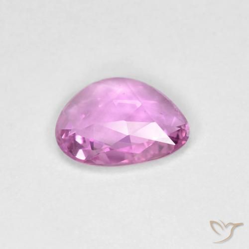 Saphir Violet Rosâtre naturelle Fantaisie, 0.66 ct, VS