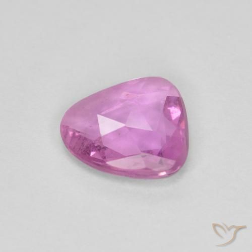 Saphir Violet Rosâtre naturelle Fantaisie, 0.71 ct, VS