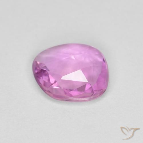 Saphir Violet Rosâtre naturelle Fantaisie, 0.77 ct, VS