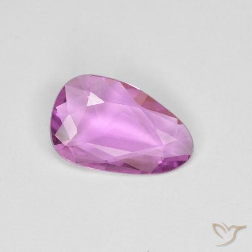 0.72ct Naturel Violet Rosâtre Saphir, Fantaisie, VS