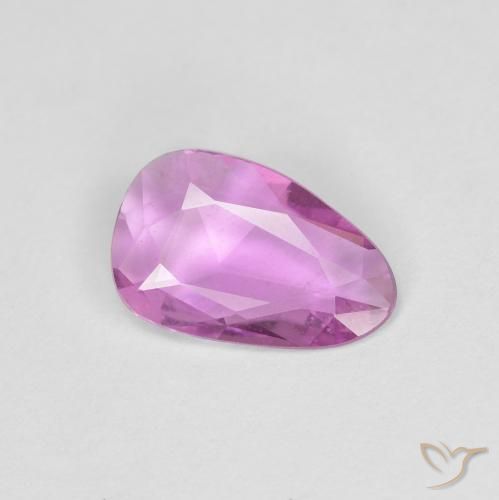Saphir Violet Rosâtre naturelle Fantaisie, 0.72 ct, VS