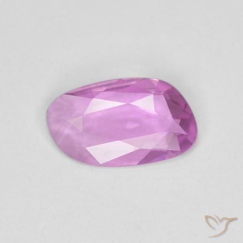 0.58ct Naturel Pourpre rosâtre intense Saphir, Fantaisie, VS