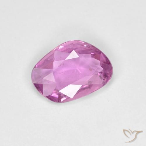 Saphir Pourpre rosâtre intense naturelle Fantaisie, 0.72 ct, VS