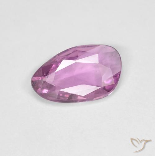Saphir Pourpre rosâtre profond naturelle Fantaisie, 0.87 ct, VS