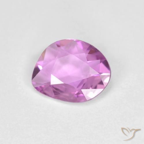 Saphir Violet Rosâtre naturelle Fantaisie, 0.56 ct, VVS-VS