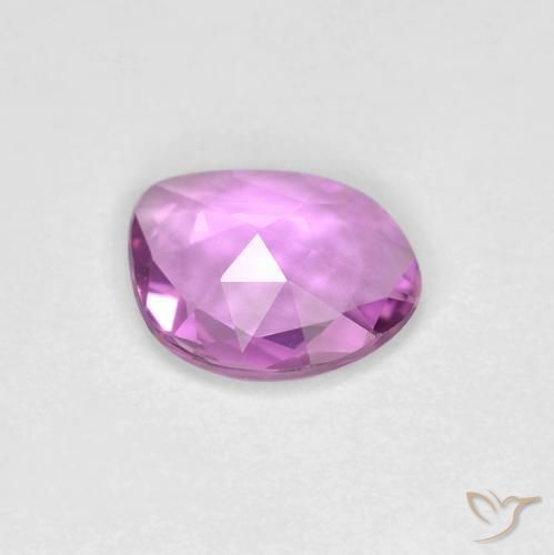 Saphir Violet Rosâtre naturelle Fantaisie, 0.56 ct, VVS-VS
