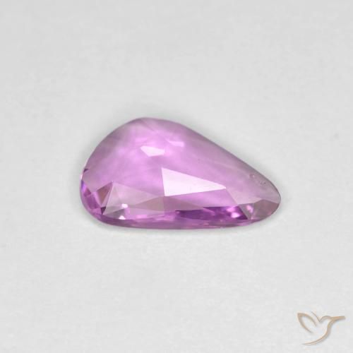 Saphir Pourpre rosâtre intense naturelle Fantaisie, 0.72 ct, VVS-VS