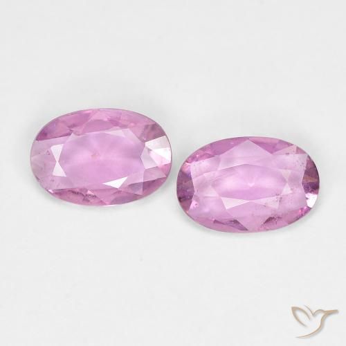 0.74ctw Naturel Rose pourpre royal léger Saphir, ovale, VS