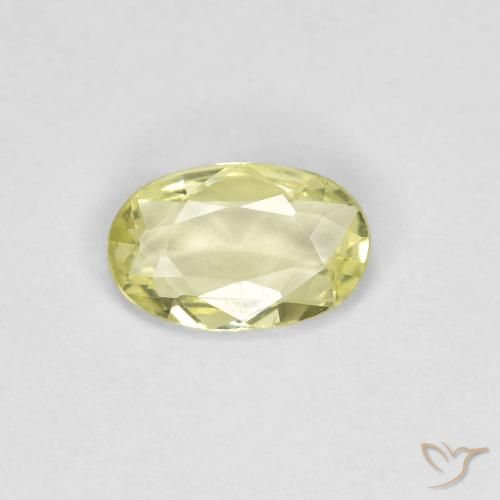 0.37ct Naturel Jaune citron Saphir, ovale, VVS-VS