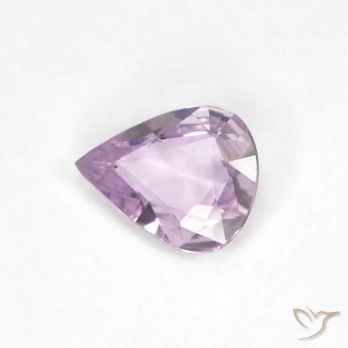 0.45ct Naturel Violet rosâtre très clair Saphir, En forme de poire, VVS