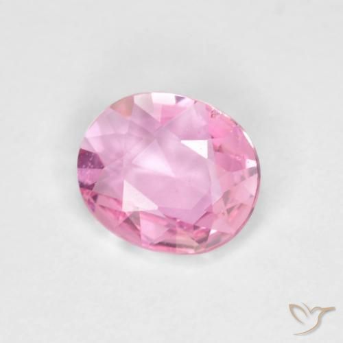 Saphir Rose naturelle ovale, 0.57 ct, VVS-VS