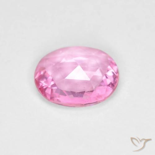 Saphir Rose naturelle ovale, 0.57 ct, VVS-VS