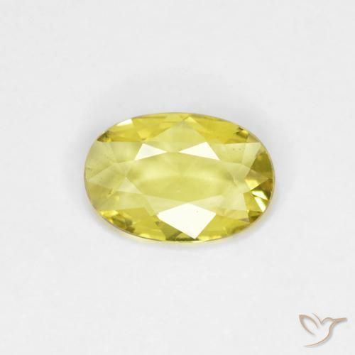 0.37ct Naturel Jaune maïs léger Saphir, ovale, VVS-VS