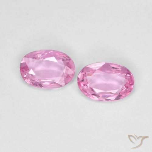 0.79ctw Naturel Rose pourpre royal très clair Saphir, ovale, VS