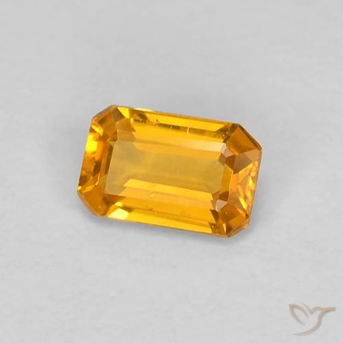 Saphir Or naturelle Octogone / coupe Émeraude, 0.46 ct, VVS