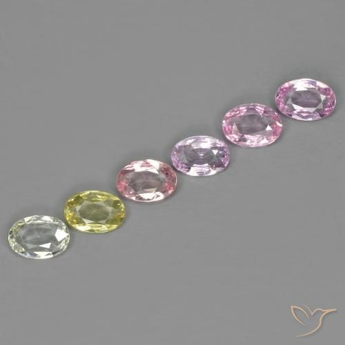 2.50ctw Naturel Multicolore Saphir, ovale, VS