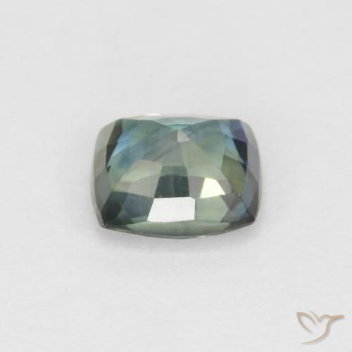 Saphir Multicolore naturelle Coussin, 1.19 ct, VVS-VS