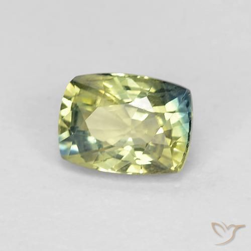 Saphir Multicolore naturelle Coussin, 1.18 ct, VS
