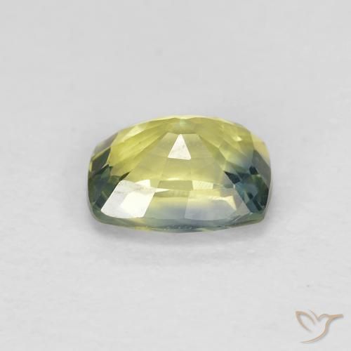 Saphir Multicolore naturelle Coussin, 1.18 ct, VS